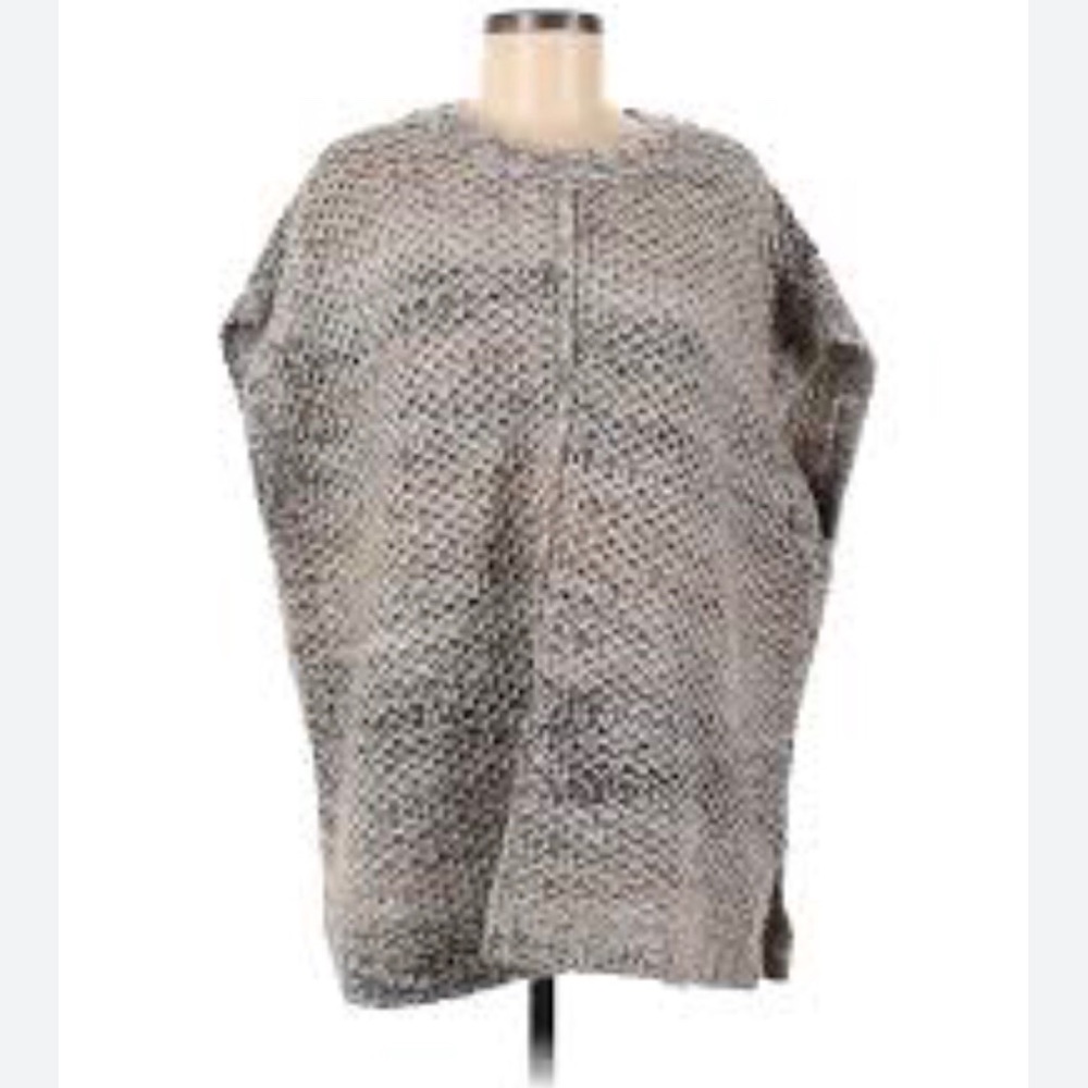Pure Jill J Jill Sweater Vest Wool Mohair Blend Chunky Oversized Cabin Core XS